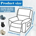 thumbnail image 3 of Dznils Printed Recliner Chair Cover Polyester Stretch Recliner Sofa Slipcover, Blue Floral, 3 of 11