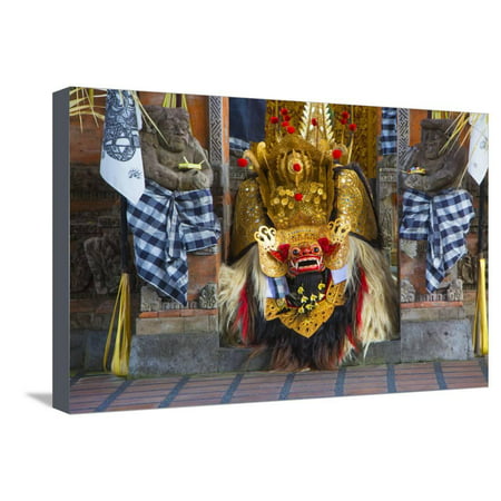 Indonesia, Bali. Barong dance costume. Stretched Canvas Print Wall Art By Jaynes Gallery