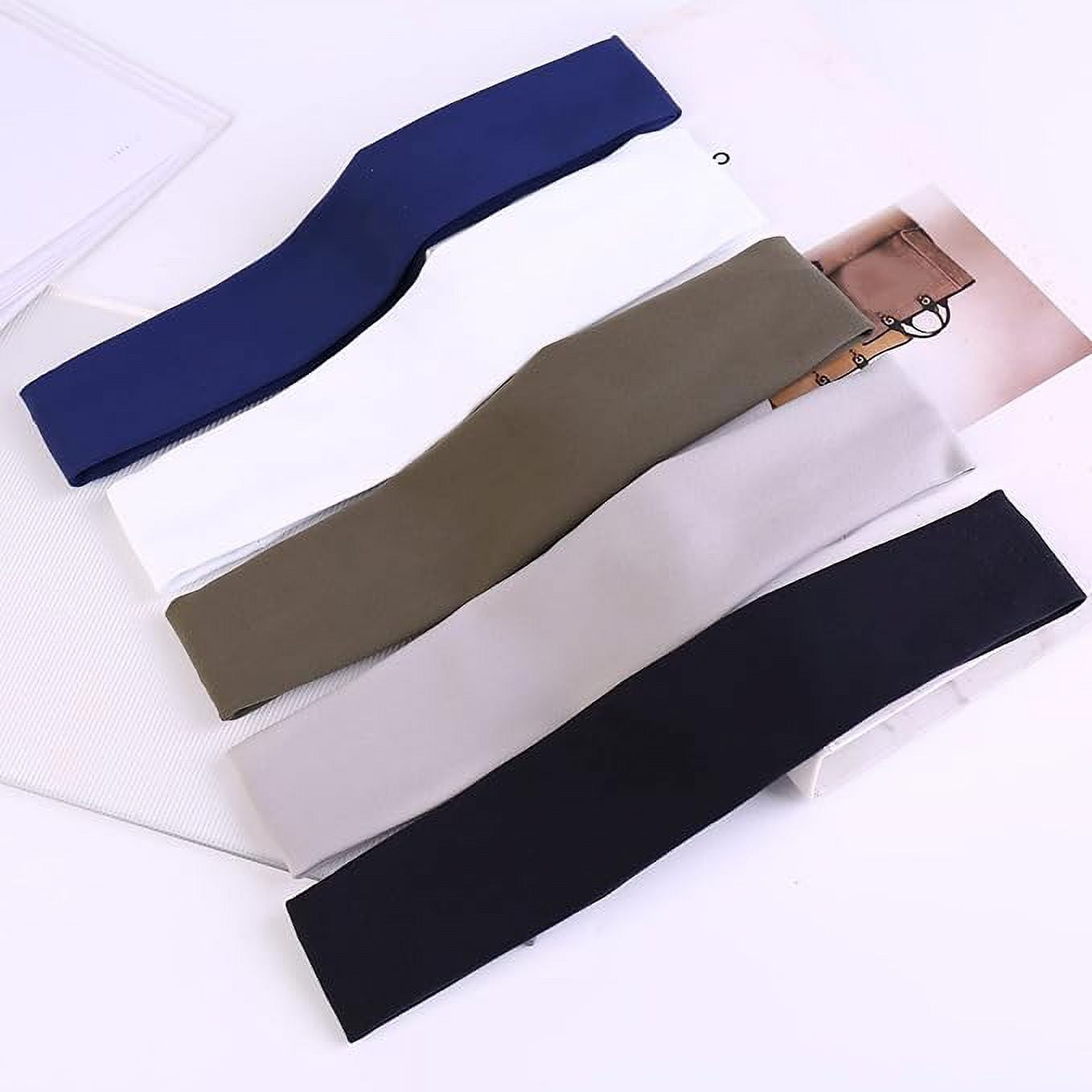 ZHUYING Sports Headbands for Men (5 Pack),Moisture Wicking Workout Headband, Sweatband Headbands for Running,Cycling,Football,Yoga,Hairband for Women and Men