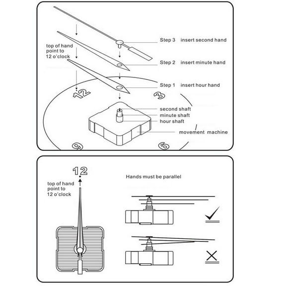 Mechanism Diy-Silent Wall Clock Quartz Movement Repair Tool Replace Kit 18Mm 5Mm Smile Home