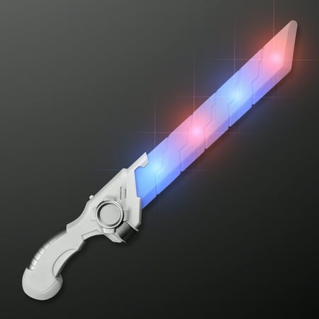 FlashingBlinkyLights Galaxy Hero Sci Fi Sword with Blue and Red Blinking LEDs