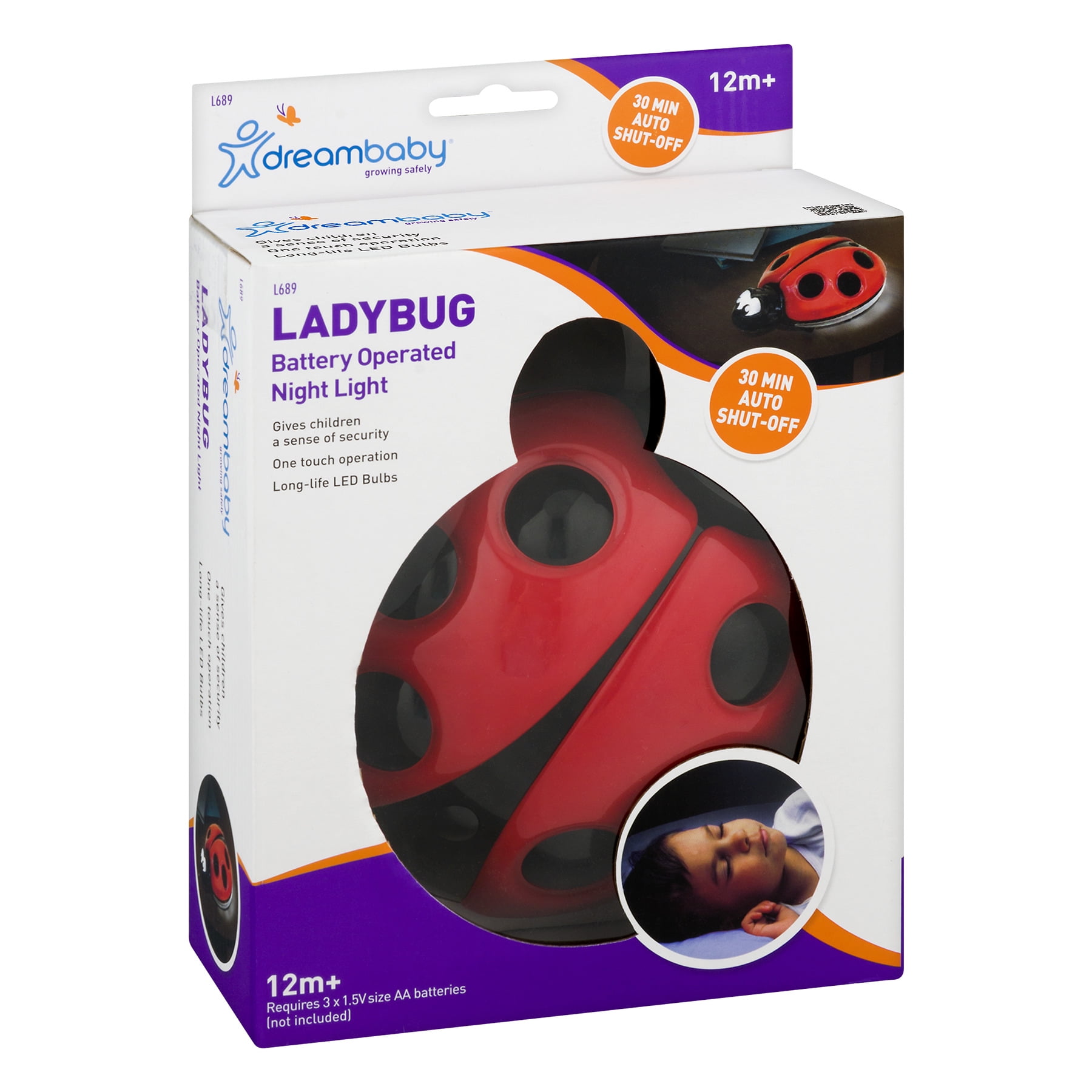 Dreambaby Lady Bug Night Light Walmart Com Walmart Com