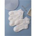 thumbnail image 2 of YooGuoGuo Women's 5 Pairs Ruffle Trim Frilly Crew Socks Casual Socks, 2 of 4