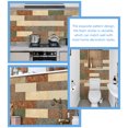 thumbnail image 2 of 9 Pcs 3d Wall Sticker Self-adhesive Kitchen Waterproof Tile Peel And Decor Sticky Applique Bedrooms Bathroom, 2 of 6