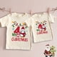 thumbnail image 1 of Camiseta retro beige para niños del día de Navidad, camisetas de manga corta para niños de 1 a 5 años, conjuntos para el día de Navidad, el mejor regalo para hermanos y hermanas, 1 of 5