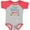 Baseball Heather and Red, variant on Inktastic My Grammy Loves Me Boys or Girls Baby Bodysuit