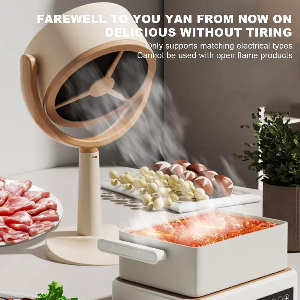 Smoke Away Purifier Fan Rechargeable, Smoke Fan for Smoking Indoors, Household Small Desktop Range Hood Portable Smoke #air# Purifier Fan I9P1
