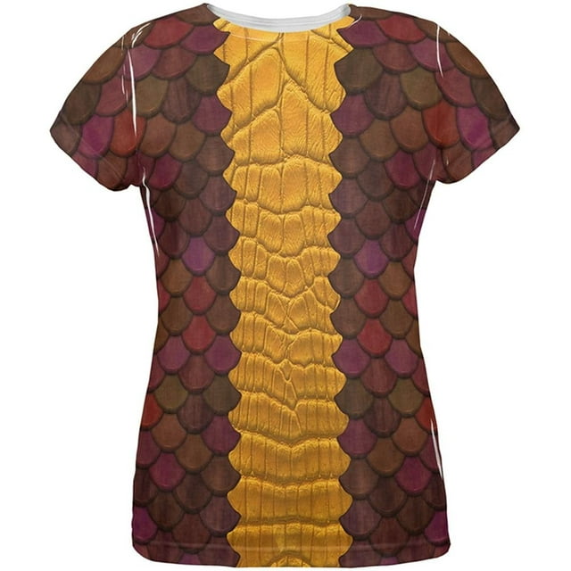 Halloween Red Dragon Costume All Over Womens T Shirt