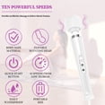 thumbnail image 4 of Wired Powerful Handheld Massager with 10 Pulse Settings Strong Vibration for Women,Personal Total Body Therapy Massager for Sports Recovery,Muscle Aches,Body Pain, 4 of 9