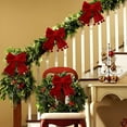 thumbnail image 4 of BAOPAI Red Polyester Christmas Tree Bows Decorations Assorted Sizes For Home Holiday Festive Decor Durables Shape, 4 of 6