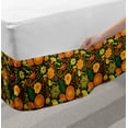 thumbnail image 2 of Garden Bed Skirt, Ornamental Nature Wildlife Pattern with Birds and Summer Flowers Scroll Art Design, Elastic Bedskirt Dust Ruffle Wrap Around for Bedding Decor, 4 Sizes, Multicolor, by Ambesonne, 2 of 2