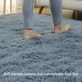 Blasgw Solid Color Plush Carpet, Thickened Silk Wool Living Room Carpet