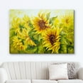 thumbnail image 2 of wall26 Canvas Prints Wall Art - Sunflowers in Oil Painting Style | Modern Wall Decor/Home Decoration Stretched Gallery Canvas Wrap Giclee Print &amp; Ready to Hang - 24" x 36", 2 of 7