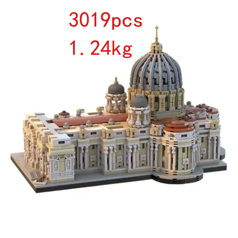MOC-205664 St. Peter's Basilica 1:800 Building Blocks Bricks Toy Model Gift Kit 3019PCS