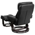 thumbnail image 6 of Flash Furniture Allie LeatherSoft Upholstered Recliner with Ottoman, Arms, and Headrest, Black, 6 of 14