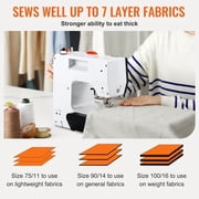 Sewing Machine, Portable Sewing Machine for Beginners with 38 Built-in Stitches & Reverse Sewing, Dual Speed Sewing Machine with Extension Table Foot Pedal, Accessory Kit Family Home Travel
