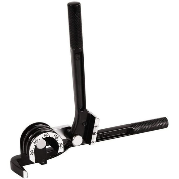 Dobladora de tubos 3 en 1, 6-10 mm, 0-180 grados, manual, para tubos de cobre, aluminio, latón y acero fino, color negro