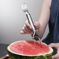 thumbnail image 5 of Stainless Household Melon Cutter Fork Integrated Watermelon Divider Quick Watermelon Cutter, 5 of 5