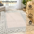 thumbnail image 3 of FairOnly 9'x12' Beige Geometric Area Rugs Soft Stain-Resistant Rugs for Kitchen Family Room Nursery Carpet Area Rug, 3 of 6