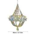 thumbnail image 3 of Fall Decor, Home Decor - Dienrx Neon Color Film Chandelier Pendant Light Shade, Rainbow Ceiling Lamp Cover for Living Room Bedroom Dorm Wedding Party Home Decor, 1X Neon Film Pendant, 3 of 4