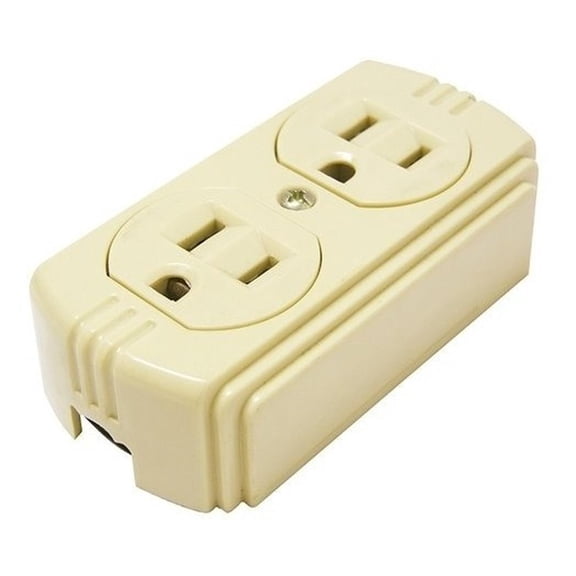 Contacto Dúplex De Superficie Aterrizado 15A 127V Surtek 136404
