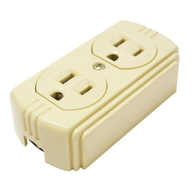 Contacto Dúplex De Superficie Aterrizado 15A 127V Surtek 136404