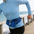 thumbnail image 4 of Aodebiao Ceinture de Course Hydratante avec Porte-Bouteille d'Eau, Sac Banane Réglable pour Course, Randonnée, Cyclisme, Entraînement Physique, Sports, Marathon, Trail, Voyage, Rangement pour Téléphone, Sans Rebond, Sac Banane Léger, 4 of 6