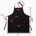 thumbnail image 3 of Tablier de Cuisine Noir avec Boucle Réglable Grande Taille, 3 of 5