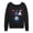 BLACK, variant on Instant Message - USA Soccer Jersey - Women's French Terry Long Sleeve Pullover