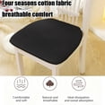 thumbnail image 4 of Leodye 1PCS Summer Flax Linen Horseshoe Chair Cushion, Strap Anti-slip Fixed Design, Soft Seat Pad for Household Dining Chair Daily Use -16.53x15.74in, 4 of 6