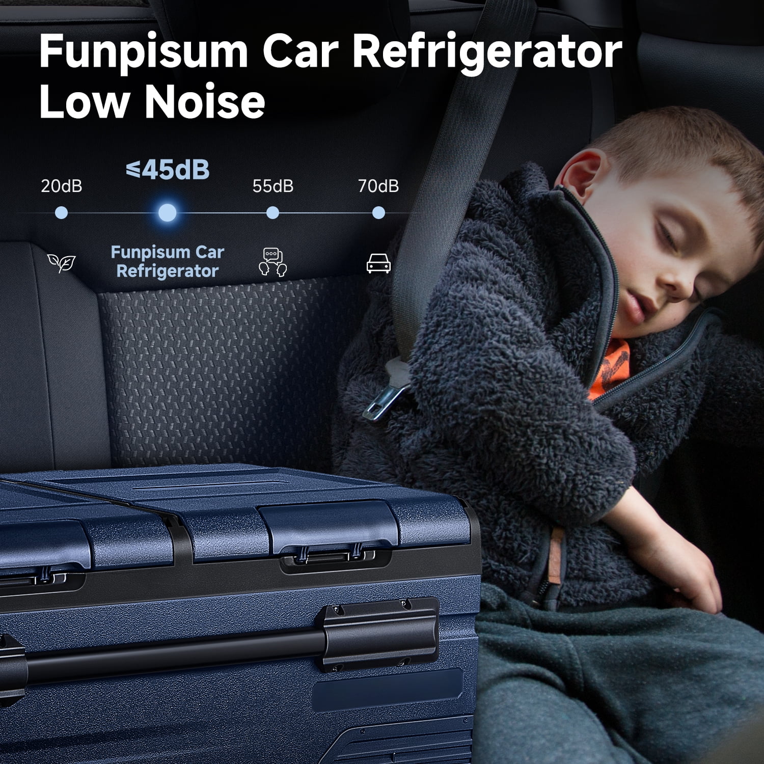 BODEGACOOLER 12 Volt Car Refrigerator Dual Zone, Electric Cooler Portable Freezer Fridge APP Control, 80 Quart(75L) Compressor Fridge 12V/24VDC 110~240V AC, for Truck Van SUV Boat Travel Camping Trip