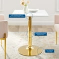 thumbnail image 5 of Modway Verne 28" Square Dining Table in Gold White, 5 of 6