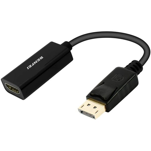 to HDMI, Benfei Gold-Plated DP Display Port to HDMI (Male to Female) Compatible for Lenovo Dell HP and Brand - Walmart.com