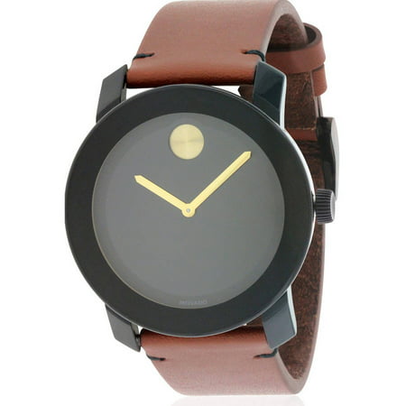 Movado Bold Leather Men's Watch, 3600305