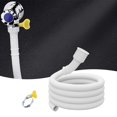 thumbnail image 2 of CNKOO Washing Machine Water Pipe Hose Faucet Pipe Air Conditioning Drain Pipe Faucet Extension Connector Hose For Bathroom Kitchen 1m, 2 of 8
