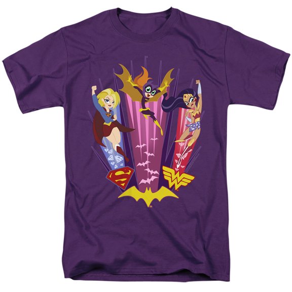 Dc Superhero Girls/Super Trio S/S Adult 18/1-Purple