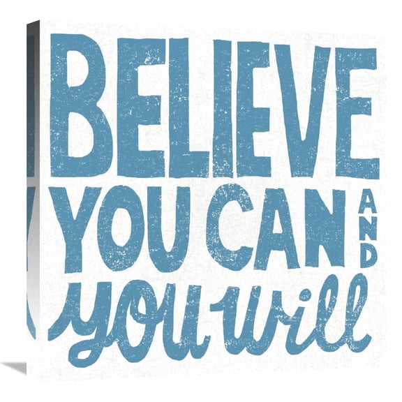 Global Gallery's 'Believe You Can Teal' By Michael Mullan Stretched Canvas Wall Art