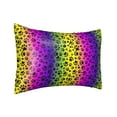thumbnail image 2 of Bingfone Animal Paw Rainbow Print Satin Pillowcase for Hair - Standard Size with Zipper Silky & Soft Pillow Covers,20x30 inches, 2 of 8