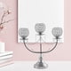 thumbnail image 5 of Candelabro de cristal con 3 brazo de decorativos para la decoración del comedor del hogar de la sala de estar Sunnimix Soportes de cristal, 5 of 7