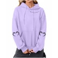 thumbnail image 2 of Heisall Womens Hoodies Halloween Print Hooded Longline Sweatshirts Long Sleeve Pocket 2025 New Arrival Autumn Winter, 2 of 3