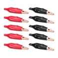 thumbnail image 1 of HUGFEGWE 10 Pcs Pinces Crocodile 10A, Pinces de Test Électriques Crocodile Jumper avec Couvercle Isolant Protecteur Rouge et Noir CA919-116341, 1 of 8