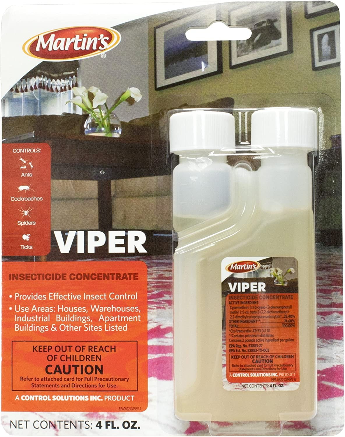 Control Solutions Martins Viper Insecticide Concentrate , 4oz