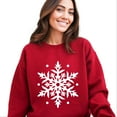 thumbnail image 4 of White Snowflake - Sweatshirt, 4 of 8