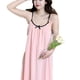 thumbnail image 4 of Vestido de mujer con tirantes finos camisón sin mangas camisola para el hogar rosa XL, 4 of 8
