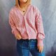 thumbnail image 2 of Moda mujer Casual cuello en V manga larga otoño suéter cárdigan blusa botón Pullver Tops Pompotops  hdfakjf11635, 2 of 7
