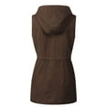 thumbnail image 4 of MixMatchy Women's Hooded Adjustable Drawstring Utility Pocket Anorak Jacket Vest, 4 of 4