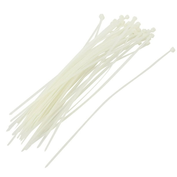 Unique Bargains 5.9" Plastic Fasten Zip Tie for Electrical Cable Wire