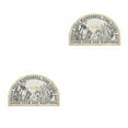 thumbnail image 4 of Youkk Bathroom Rugs Water Absorbent Floor Bath Mat Carpet Planter Semicircle 40x60cm 2Set, 4 of 6