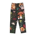 thumbnail image 4 of Junzan Mushroom With Snails Women'S Pajama Pants Drawstring Comfy Sleep Bottoms With Pockets, 4 of 9