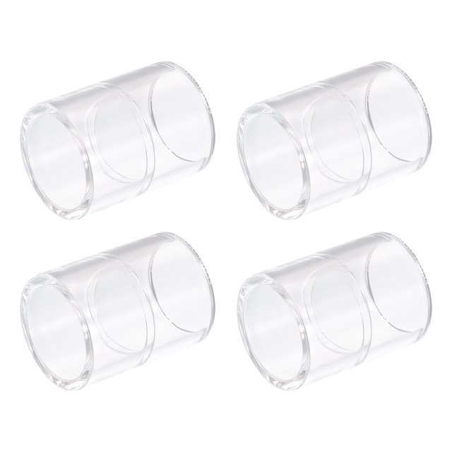 4uds Tubería Acoplamiento Adaptador Tubo Montaje Conector 25mm/0,98 2 Vías Transparente Acrílico Recto Tubería Montaje Adaptador para Acuarios Agua Peces Tanque